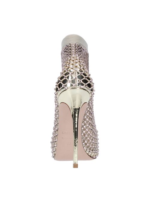 GILDA120 LE SILLA ankle boots in PVC, Nylon and Crystals LE SILLA | GILDA 120PLATINO
